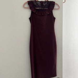 Burgundy dress